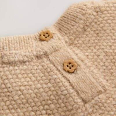 Beige Knitted Jumper and Leggings Set