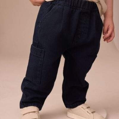 Dark Blue Cargo Jeans