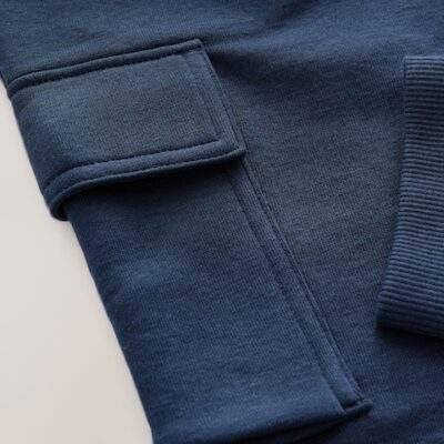 Navy Blue Slim Fit Cargo Rich Joggers