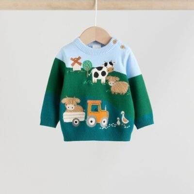 Bright Farm Baby Knitted Top and Leggings Set