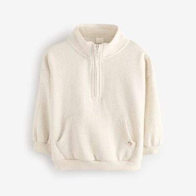 Oatmeal Quarter Zip Sweatshirt