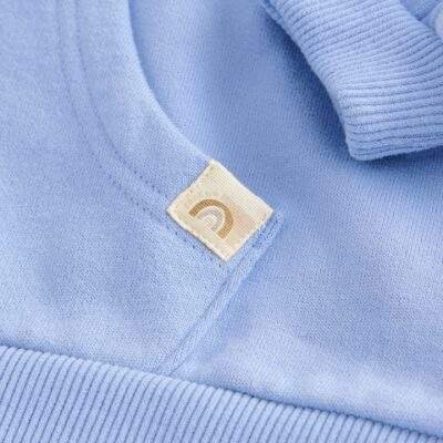 Blue Zip Through Hoodie