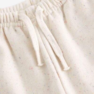 Oatmeal Wide Leg Sweat Joggers