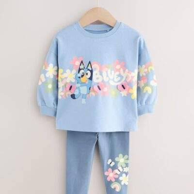 Blue Bluey Top and Leggings Set