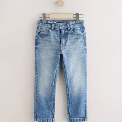 Mid Blue Regular Fit Stretch Jeans