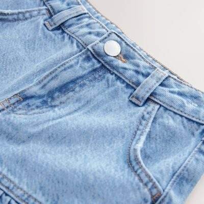 Mid Blue Cotton Skirt