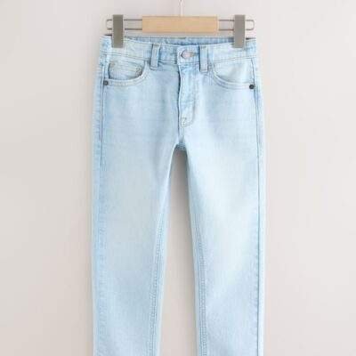 Bleach Wash Regular Fit Stretch Jeans