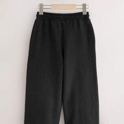 Black Wide Leg Joggers