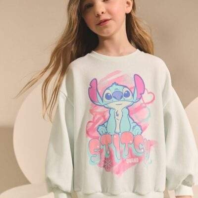 Light Blue Lilo & Stitch Sweatshirt