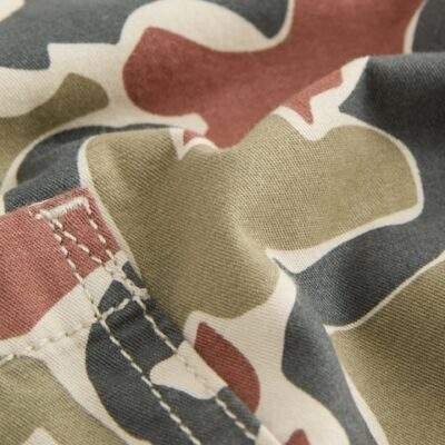 Red/Green Camo Side Pocket Pull On Trousers