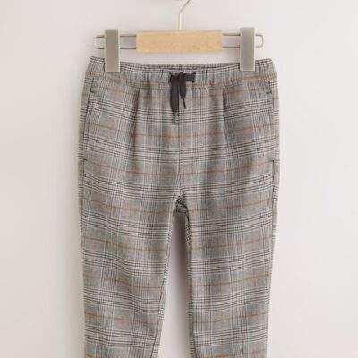 Charcoal Grey Pull On Smart Trousers