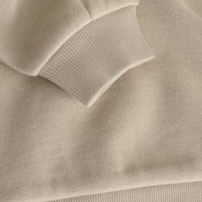 Cement Back Printed Crew Neck Jersey Sweatshirt