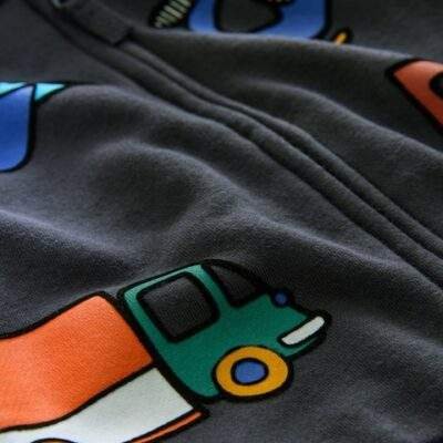 Navy Zip Through Hoodie