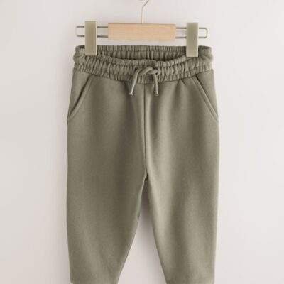 Khaki Green Slim Fit Soft Touch Jersey Joggers