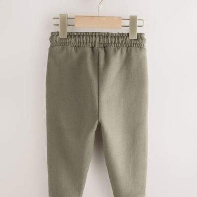 Khaki Green Slim Fit Soft Touch Jersey Joggers
