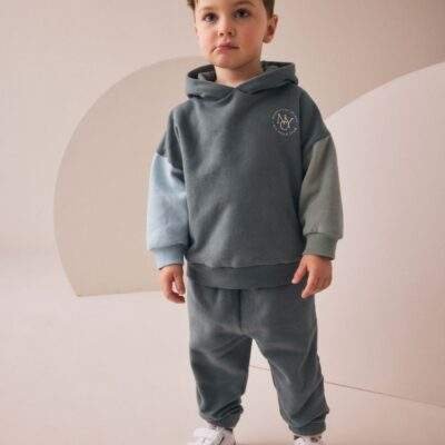 Blue Hoodie and Joggers Set