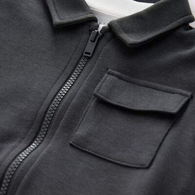 Charcoal Grey T-Shirt And Joggers 3 Piece Set