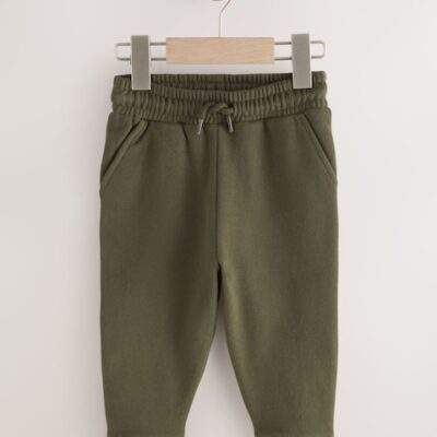 Khaki Green/ Rust Brown/ Ecru Soft Touch Joggers 3 Pack