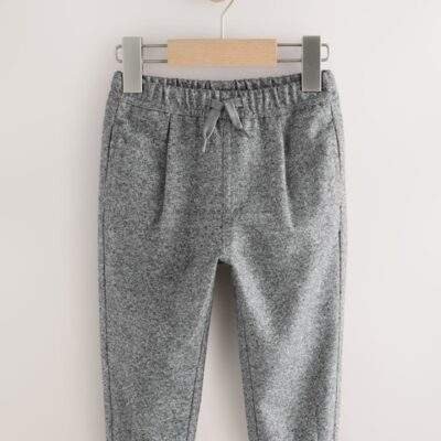 Grey Pull On Smart Trousers