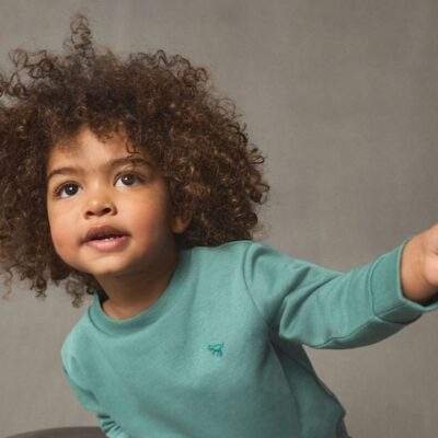 Green Logo Sweatshirt And Joggers Set