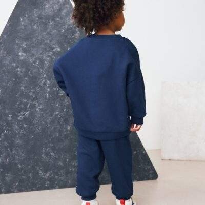 Navy Spidey Crew Sweatshirt and Joggers Set