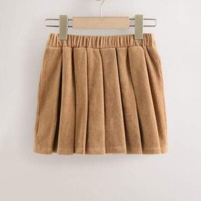 Camel Brown Cord Skirt