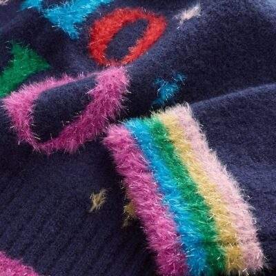 Navy Christmas Ho Ho Ho Jumper