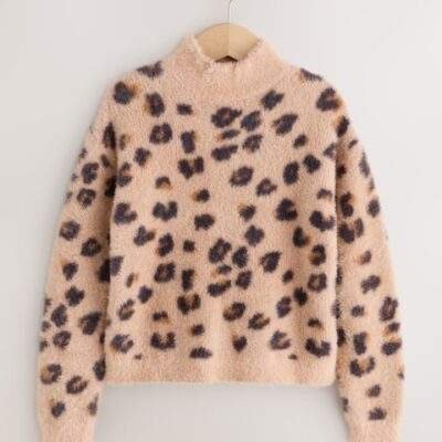 Leopard Animal Fluffy Jumper