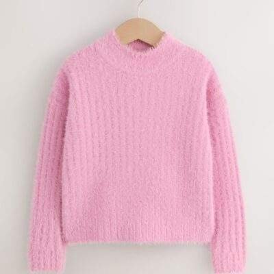 Pink Fluffy Jumper