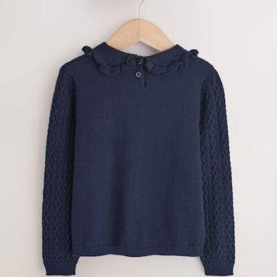 Navy Cashmere Blend Jumper