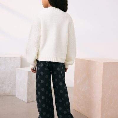 Oatmeal Cable Knitted Cardigan