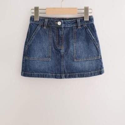 Dark Blue Denim Skirt