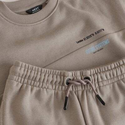 Stone Utility Crew Hoodie and Joggers Set