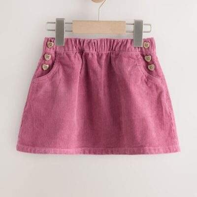 Pink Cord Skirt