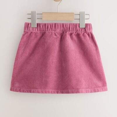 Pink Cord Skirt