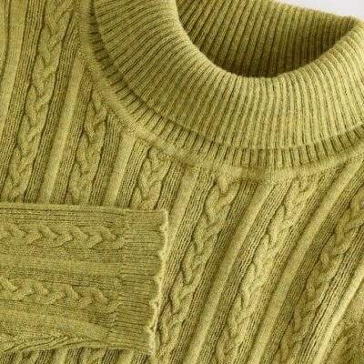 Green Roll Neck Jumper