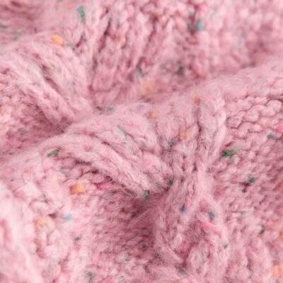 Pink Pink Chunky Knit Bobble Cardigan