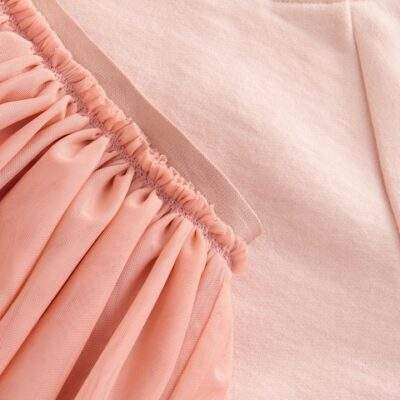 Pink Sweatshirt Skirt and Leggings 2 Piece Set