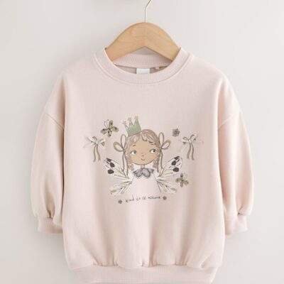 Light Pink Fairy Crew Neck Sweatshirt