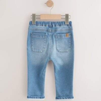 Mid Wash Denim Super Soft Pull-On Jeans With Stretch