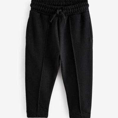 Black Pintuck 100% Cotton Joggers
