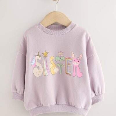 Lilac Purple Sister Crew Neck Sweatshirt