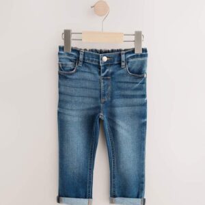 Mid Blue Denim Regular Fit Comfort Stretch Jeans