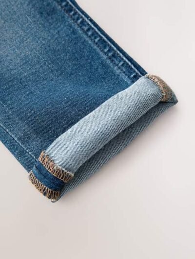 Mid Blue Denim Regular Fit Comfort Stretch Jeans