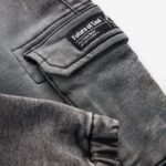 Grey Denim Comfort Cargo Jeans