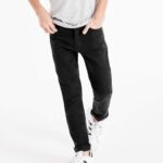 Black Regular Fit Stretch Jeans