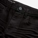 Black Regular Fit Stretch Jeans