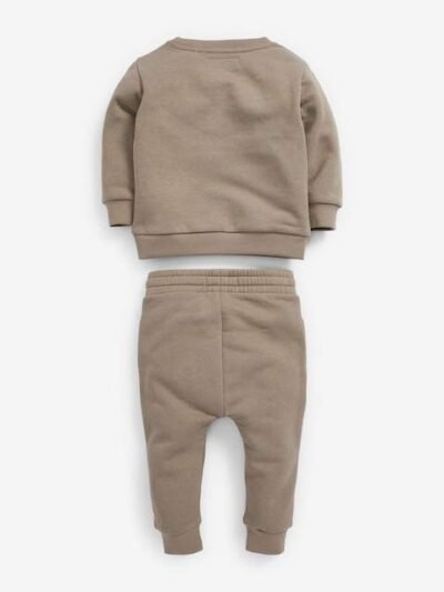 Stone Jersey Sweatshirt And Joggers Set