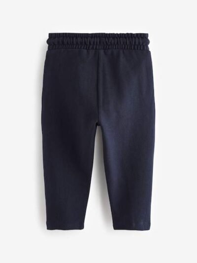 Navy Blue Pintuck 100% Cotton Joggers