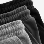 Black/Charcoal/Grey Soft Touch Joggers 3 Pack